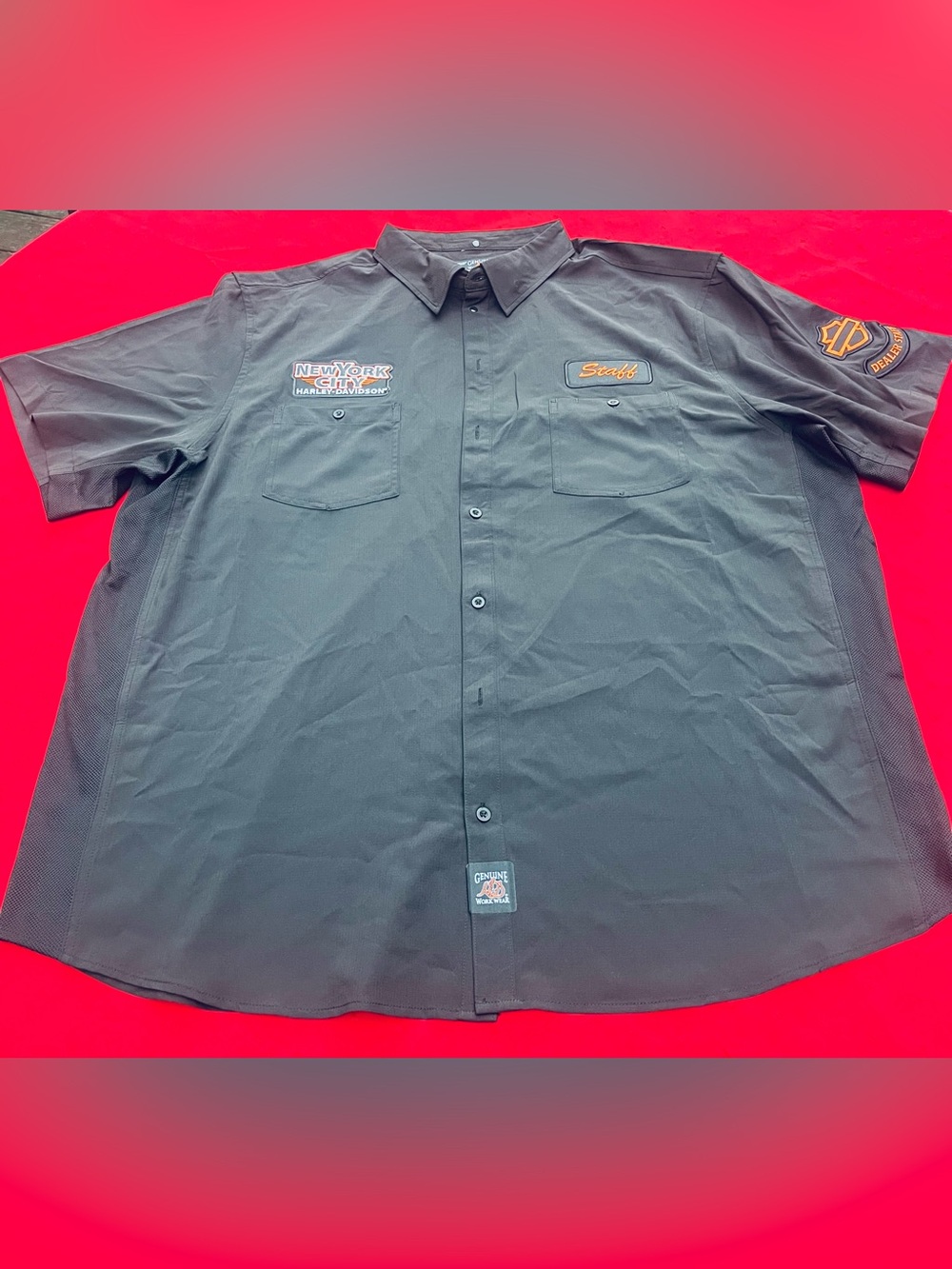 Harley-Davidson Black New York City Staff Button-Down Shirt